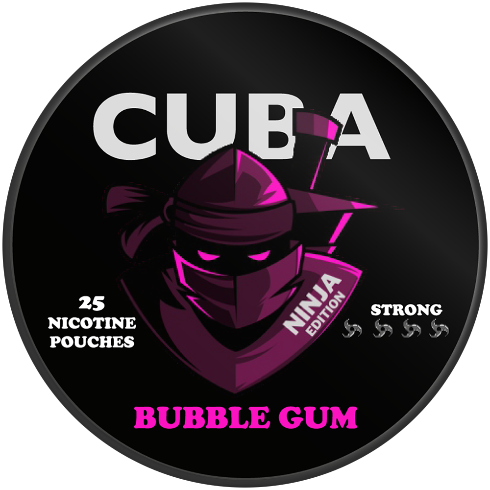 Cuba Ninja Bubble Gum-Nicotine Pouches-Gigasnus.com