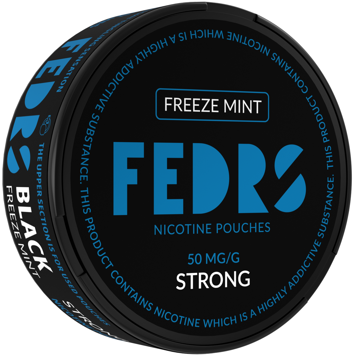 FEDRS BLACK Freeze Mint-Nicotine Pouches-Gigasnus.com