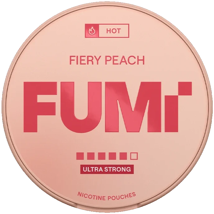 FUMi Fiery Peach Ultra Strong-Nicotine Pouches-gigasnus.com