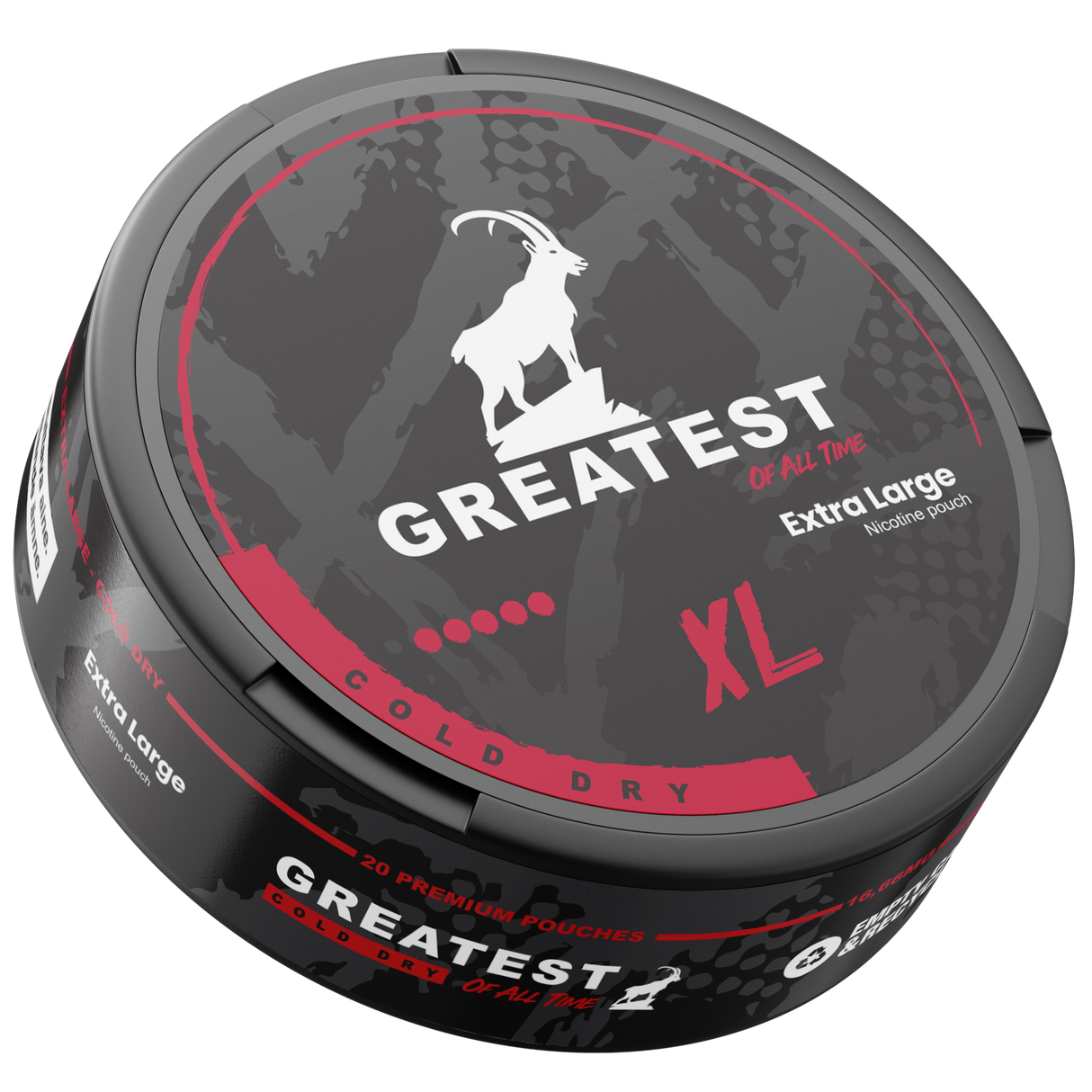 Greatest XL Cold Dry 16mg-Nicotine Pouches-Gigasnus.com