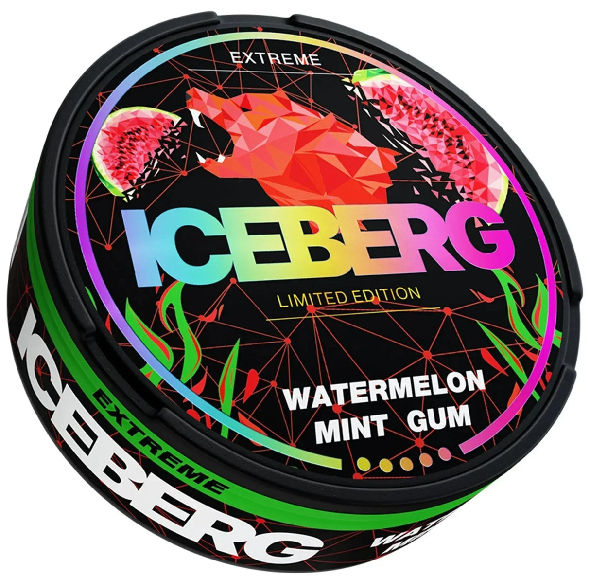 Iceberg Watermelon Mint Gum-Nicotine Pouches-Gigasnus.com
