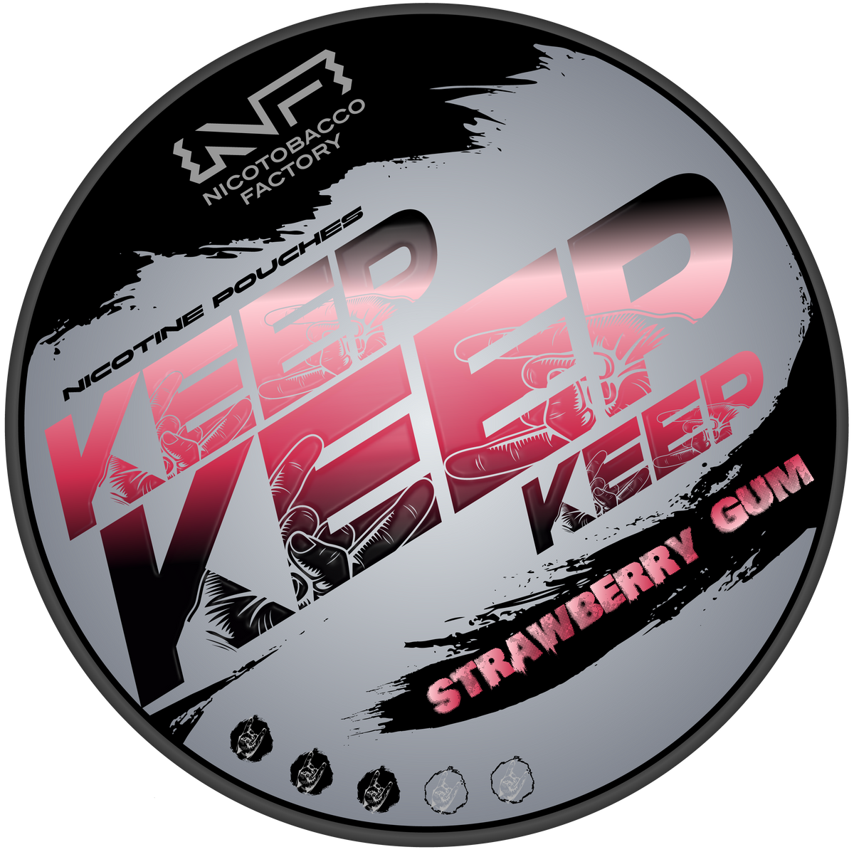 Keep Strawberry Gum-Nicotine Pouches-Gigasnus.com