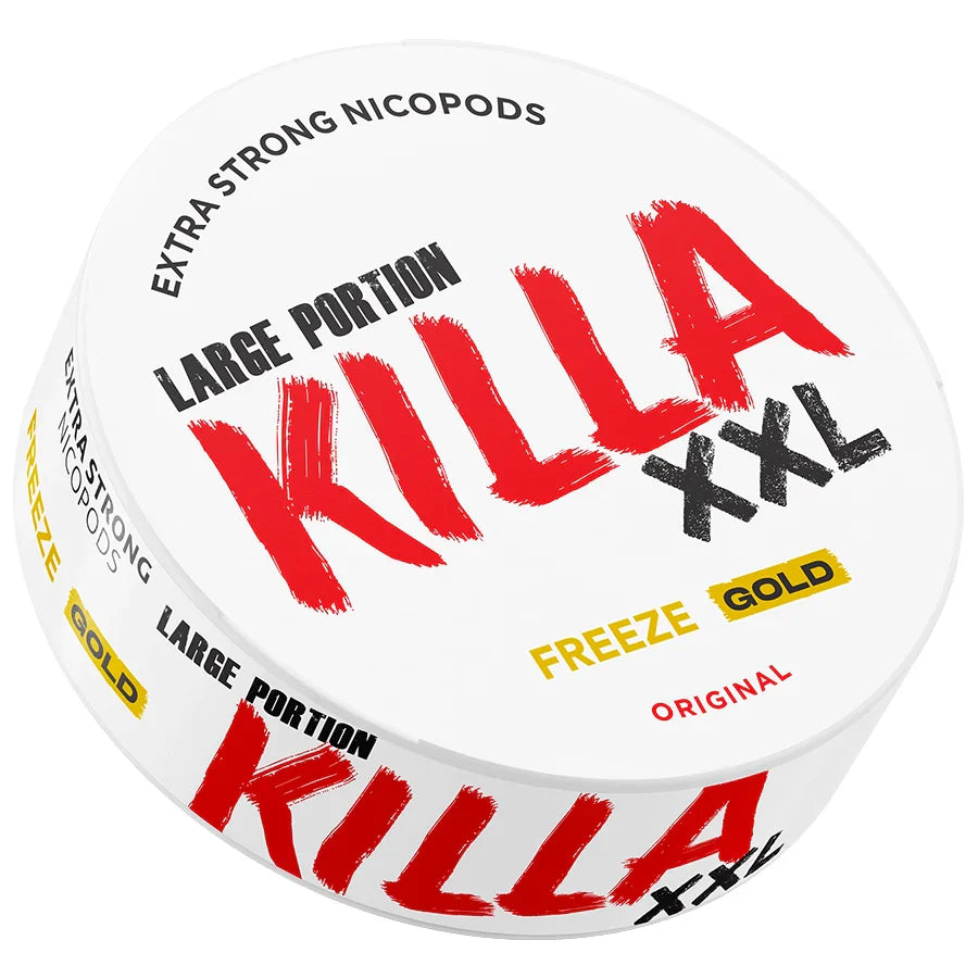 Killa XXL Large Portion Freeze Gold-Nicotine Pouches-Gigasnus.com