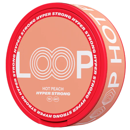 LOOP Hot Peach Hyper Strong-Nicotine Pouches-Gigasnus.com