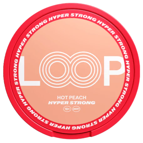LOOP Hot Peach Hyper Strong-Nicotine Pouches-Gigasnus.com