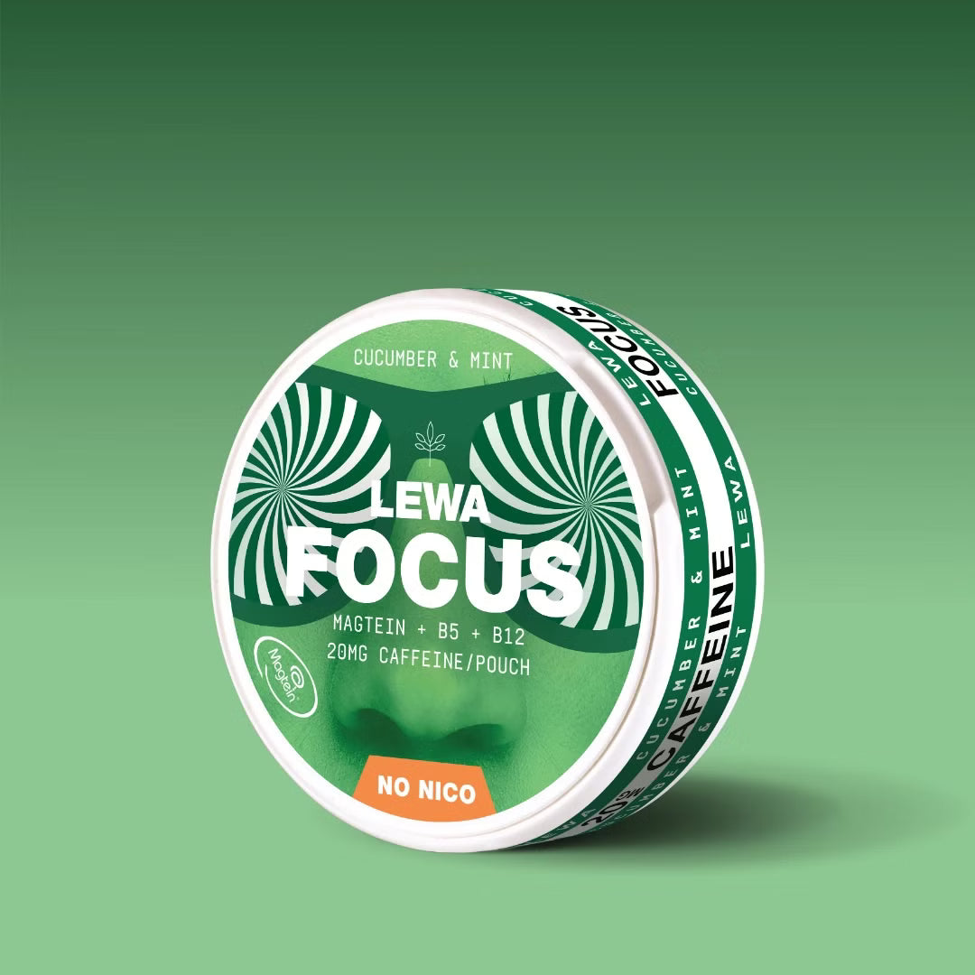 LEWA Focus Cucumber & Mint-Nicotine Free Pouches-Gigasnus.com