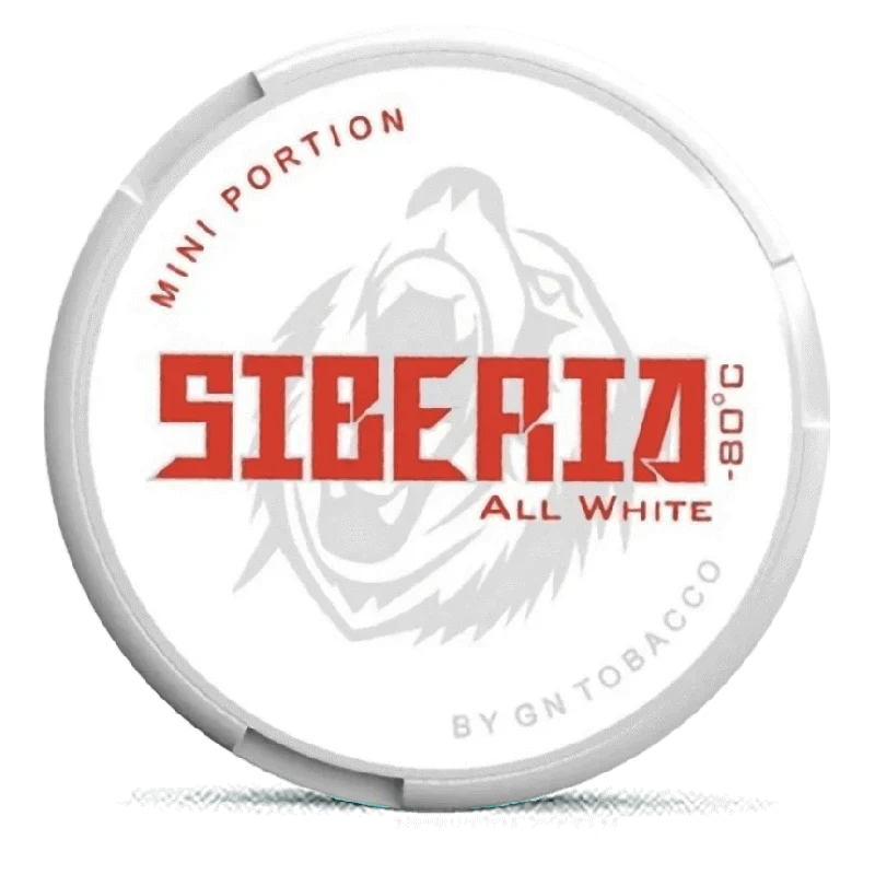 Siberia Mini All White Portion-Nicotine Pouches-Gigasnus.com