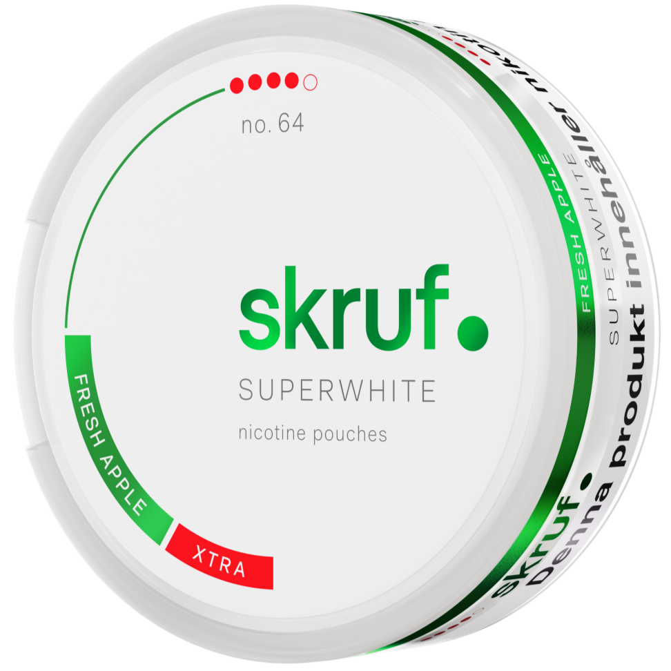 Skruf Superwhite Fresh Apple-Nicotine Pouches-Gigasnus.com