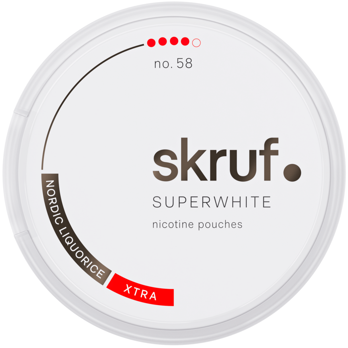 Skruf Superwhite Nordic No.58-Nicotine Pouches-Gigasnus.com
