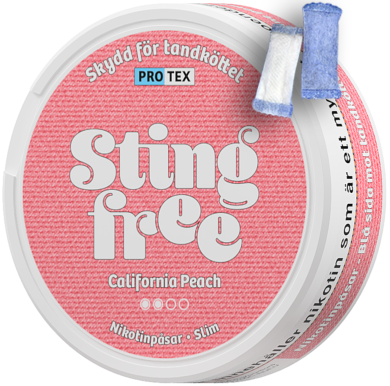 Stingfree California Peach-Nicotine Pouches-Gigasnus.com