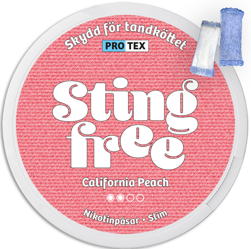 Stingfree California Peach-Nicotine Pouches-Gigasnus.com