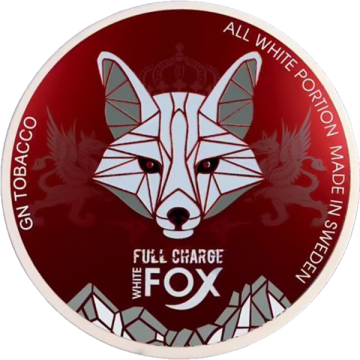 White Fox Full Charge Large Extra Strong-Nicotine Pouches-Gigasnus.com