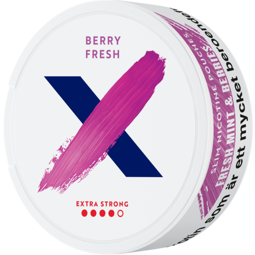 X Berry Fresh Extra Strong-Nicotine Pouches-Gigasnus.com