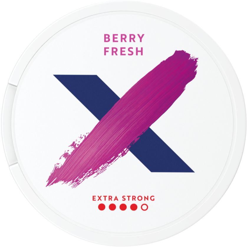 X Berry Fresh Extra Strong-Nicotine Pouches-Gigasnus.com