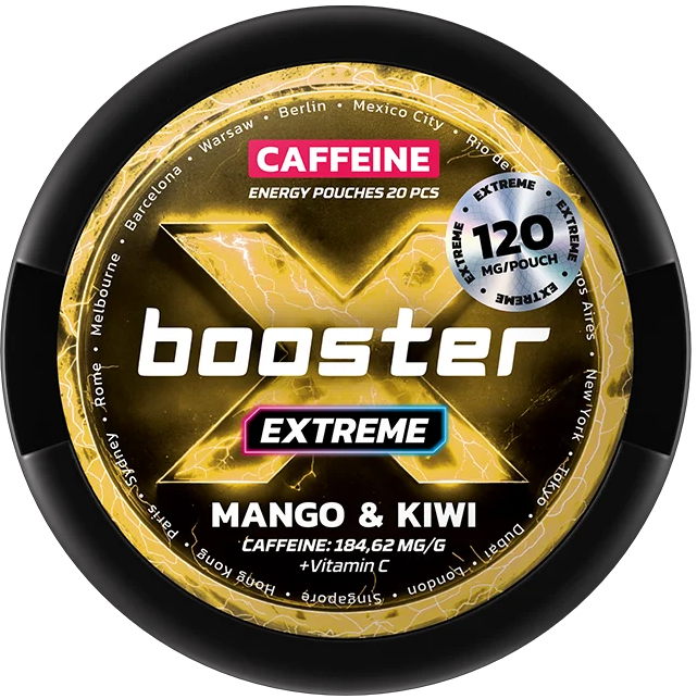 X-Booster Extreme Mango & Kiwi 120 mg-Energy Pouches-Gigasnus.com