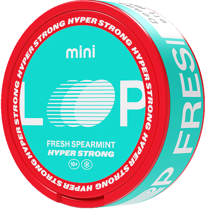 LOOP Fresh Spearmint Mini Hyper Strong-Nicotine Pouches-Gigasnus.com