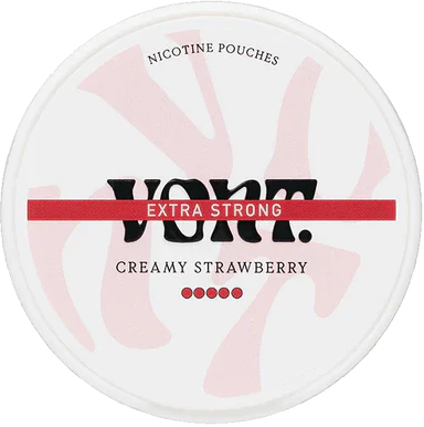Vont Creamy Strawberry Extra Strong-Nicotine Pouches-Gigasnus.com