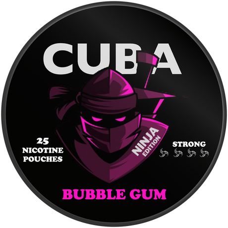 Cuba Ninja Bubble Gum-Nicotine Pouches-Gigasnus.com