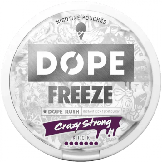DOPE Freeze Crazy Strong-Nicotine Pouches-Gigasnus.com