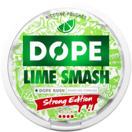 DOPE Lime Smash Strong-Nicotine Pouches-Gigasnus.com
