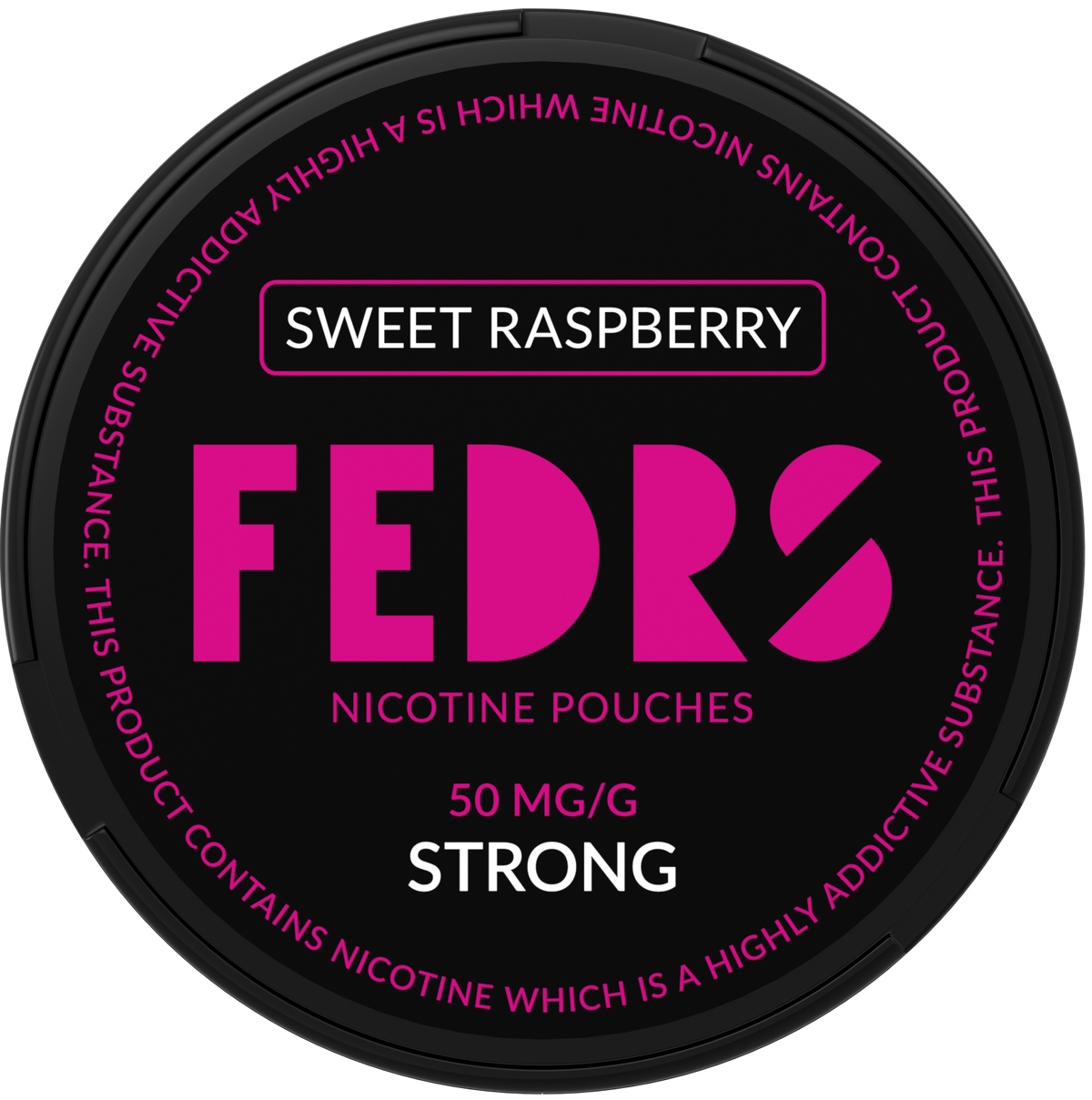 FEDRS BLACK Sweet Raspberry-Nicotine Pouches-Gigasnus.com