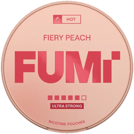 FUMi Fiery Peach Ultra Strong-Nicotine Pouches-gigasnus.com