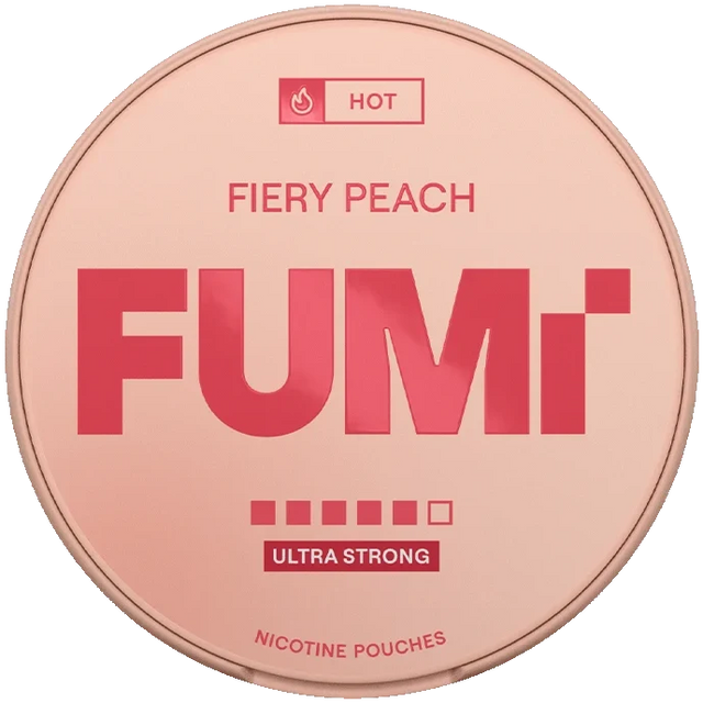 FUMi Fiery Peach Ultra Strong-Nicotine Pouches-gigasnus.com