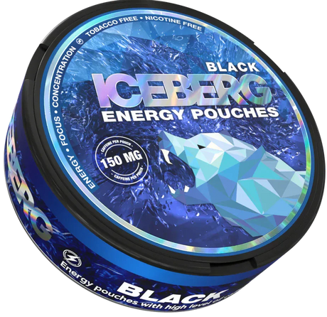 Iceberg Energy Black 150 mg-Koffein Pouches-Gigasnus.com