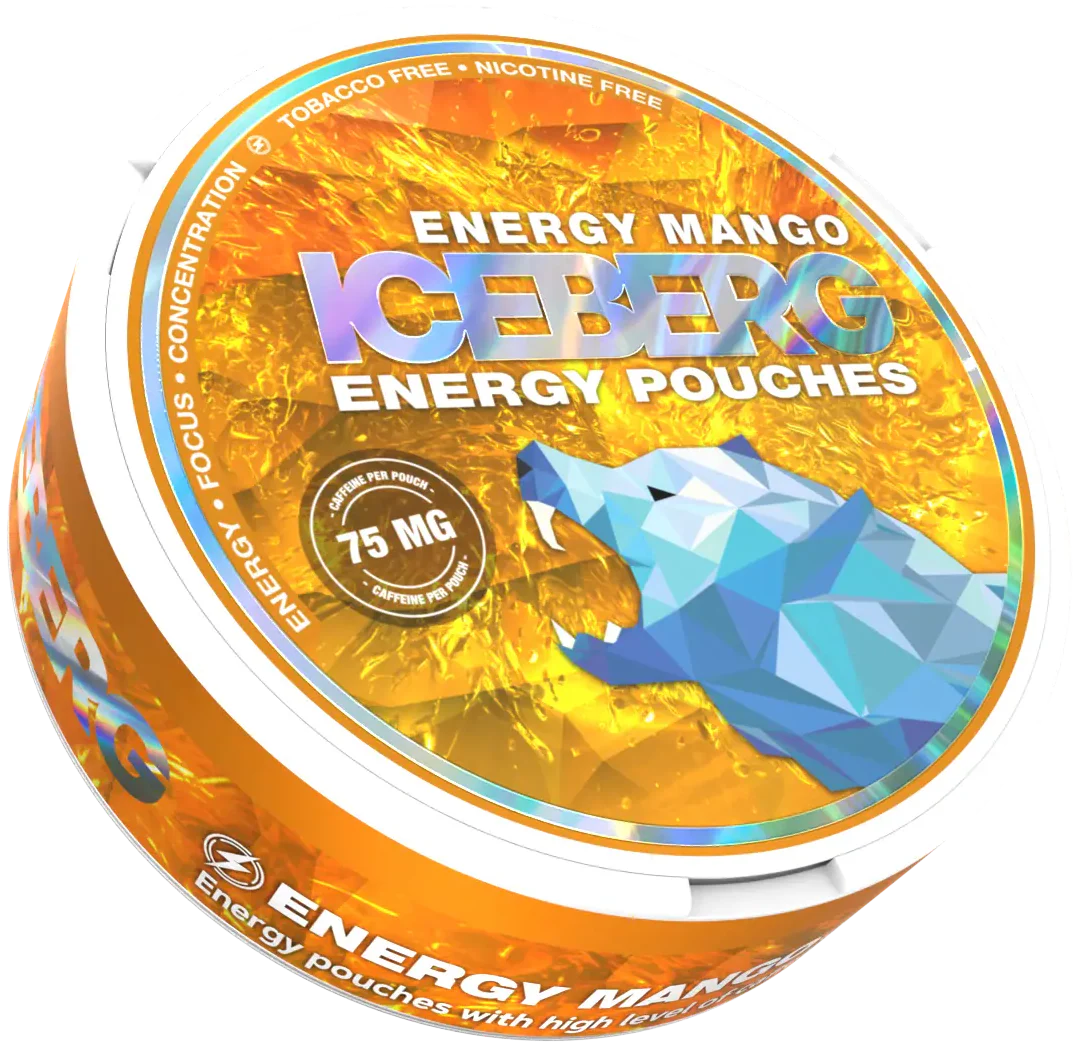 Iceberg Energy Mango 75mg-Koffein Pouches-Gigasnus.com