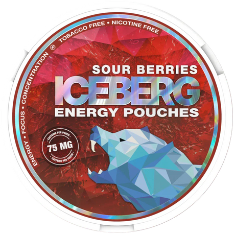 Iceberg Energy Sour Berries 75 mg-Koffein Pouches-Gigasnus.com