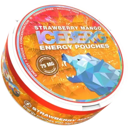 Iceberg Energy Strawberry Mango 75mg-Nicotine Pouch-Gigasnus.com