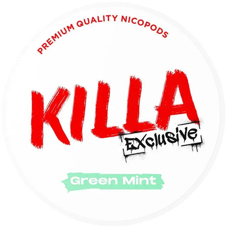 KILLA Exclusive Green Mint-Nicotine Pouches-Gigasnus.com