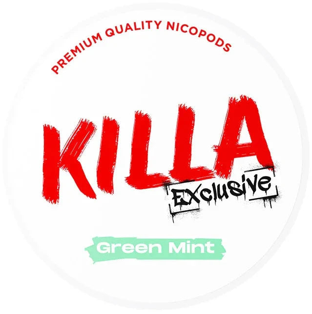 KILLA Exclusive Green Mint-Nicotine Pouches-Gigasnus.com