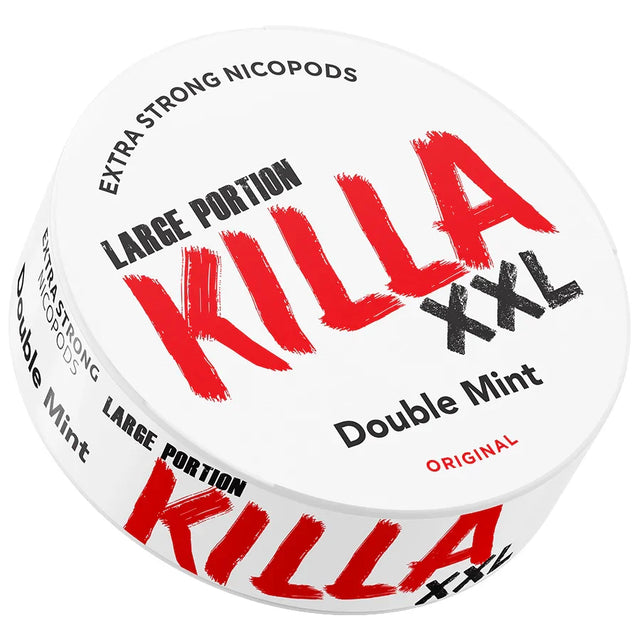 Killa XXL Large Portion Double Mint-Nicotine Pouches-Gigasnus.com