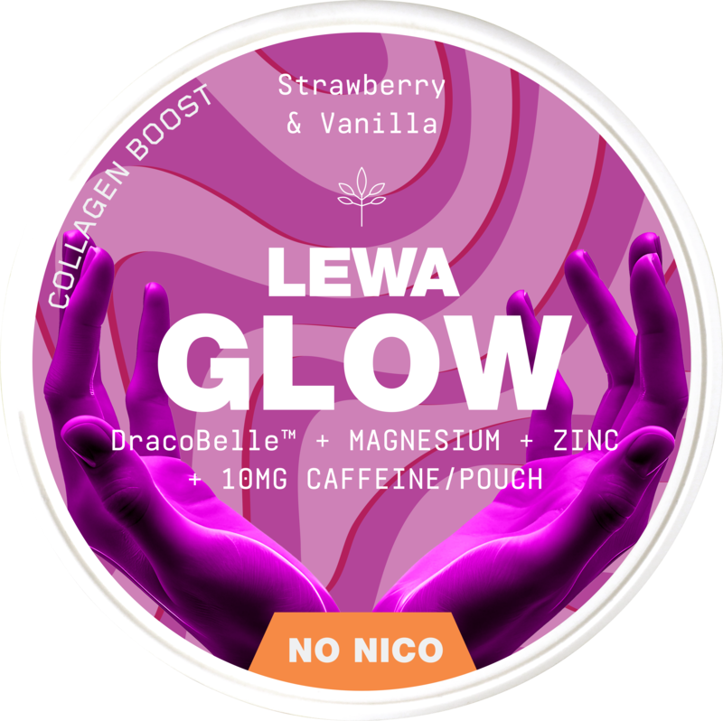 LEWA Glow Strawberry & Vanilla-Nicotine Free Pouches-Gigasnus.com