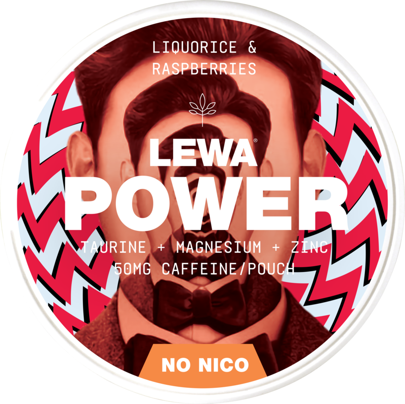 LEWA Power Raspberry & Liquorice-Nicotine Free Pouches-Gigasnus.com