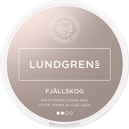 Lundgrens Fjällskog All White-Nicotine Pouches-Gigasnus.com