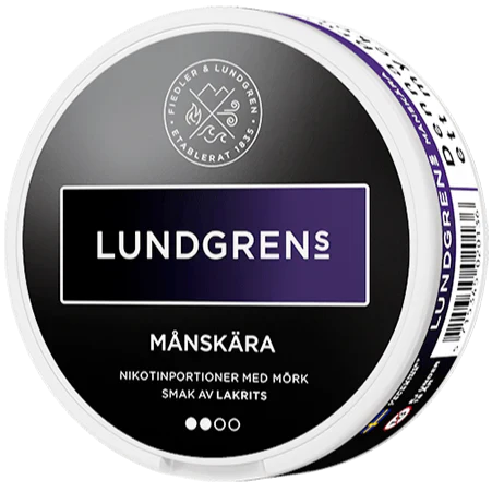 Lundgrens Månskära All White-Nicotine Pouches-Gigasnus.com