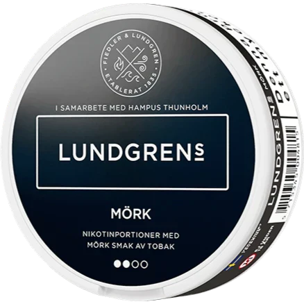 Lundgrens Mörk All White-Nicotine Pouches-Gigasnus.com