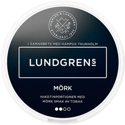 Lundgrens Mörk All White-Nicotine Pouches-Gigasnus.com