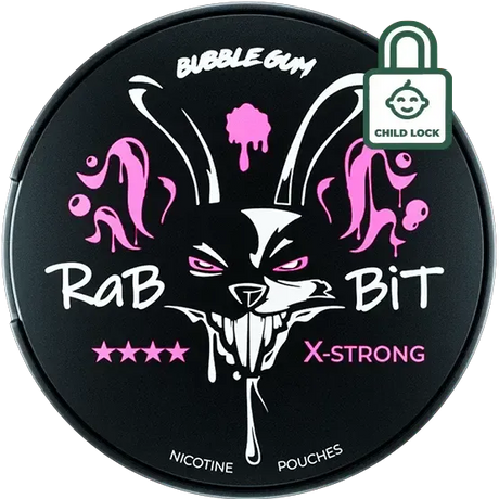 Rabbit Bubble Gum-Nicotine Pouches-Gigasnus.com