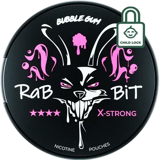 Rabbit Bubble Gum-Nicotine Pouches-Gigasnus.com