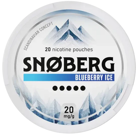 SNOBERG Blueberry Ice 20mg-Nicotine Pouches-Gigasnus.com