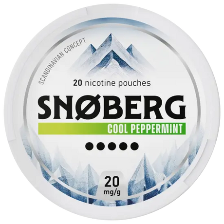 SNOBERG Cool Peppermint 20mg-Nicotine Pouches-Gigasnus.com