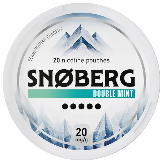 SNOBERG Double Mint 20mg-Nicotine Pouches-Gigasnus.com