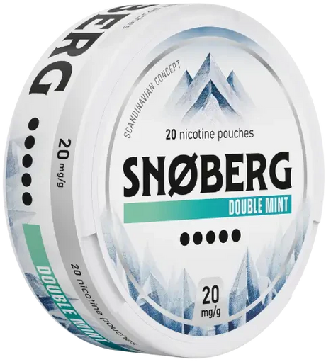 SNOBERG Double Mint 20mg-Nicotine Pouches-Gigasnus.com