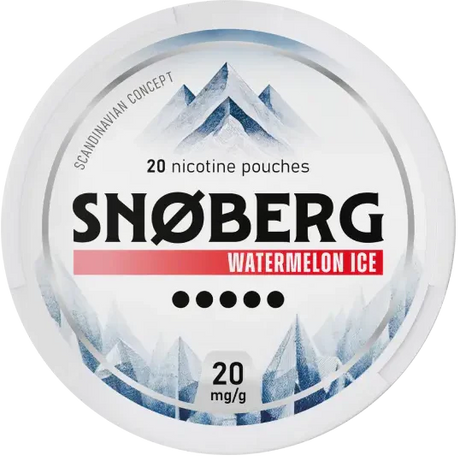 SNOBERG Watermelon Ice 20mg-Nicotine Pouches-Gigasnus.com