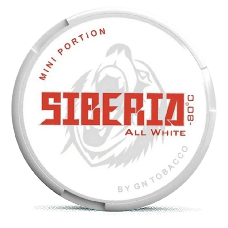 Siberia Mini All White Portion-Nicotine Pouches-Gigasnus.com