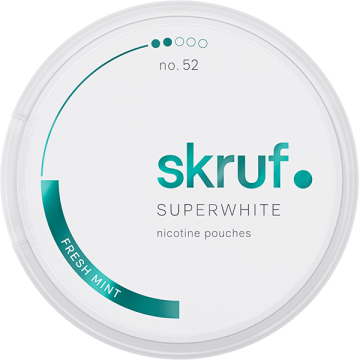 Skruf Super White No.52 Fresh Mint-Nicotine Pouches-Gigasnus.com