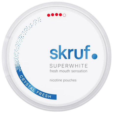 Skruf Superwhite Crystal Fresh-Nicotine Pouches-Gigasnus.com